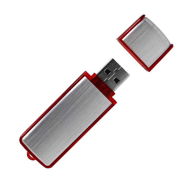 USB028, USB Metálica Shine. USB metálica, al conectarse a la computadora enciende una luz roja mostrando así que esta en funcionamiento.