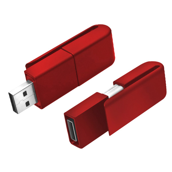USB003, USB Clip. USB retráctil, con clip ideal para ajustarse en la ropa.