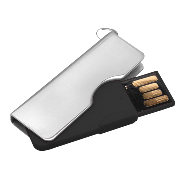 USB030-04GB, USB llavero metalica giratoria. Capacidad 4 GB.