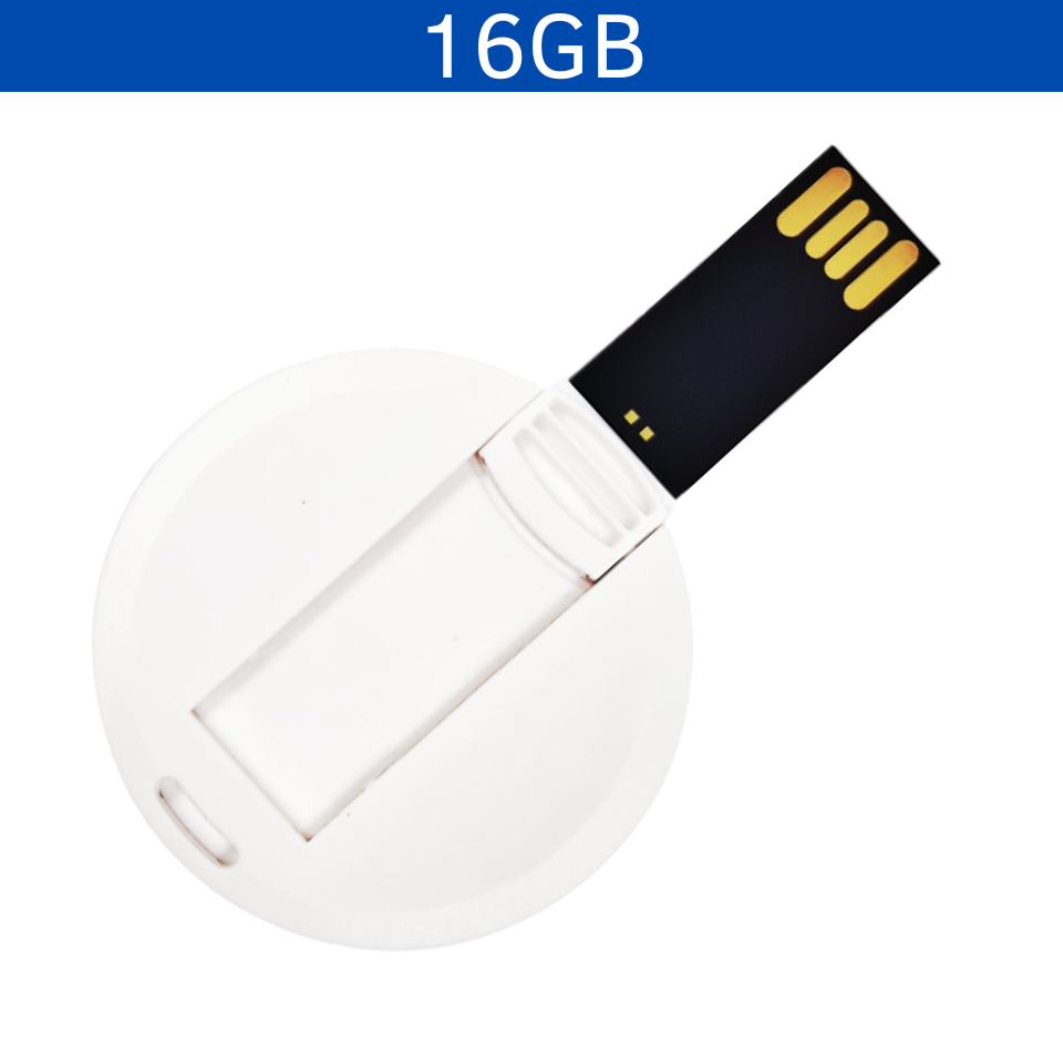 USB228, MEMORIA USB TARJETA REDONDA