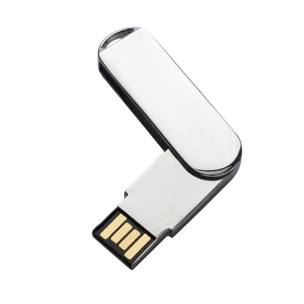 USB317, MEMORIA USB GIRATORIA METALICA